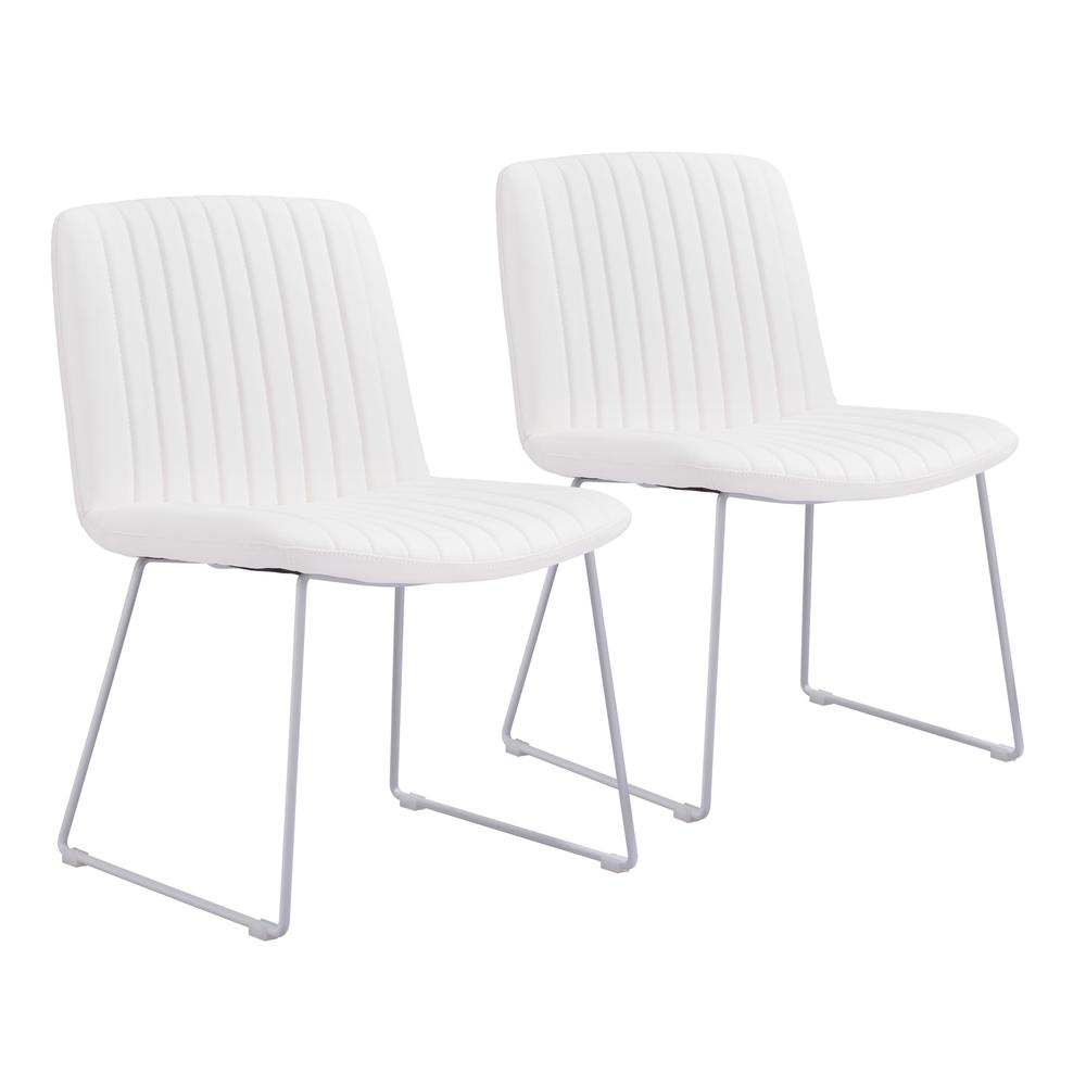 Joy Dining Chair (Set of 2) White. Picture 1