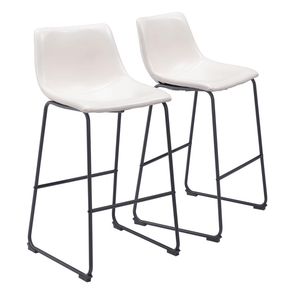 Smart Barstool (Set of 2) Distressed White. Picture 1