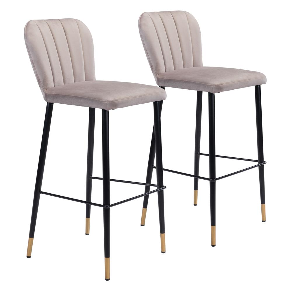 Manchester Barstool (Set of 2) Gray. Picture 1