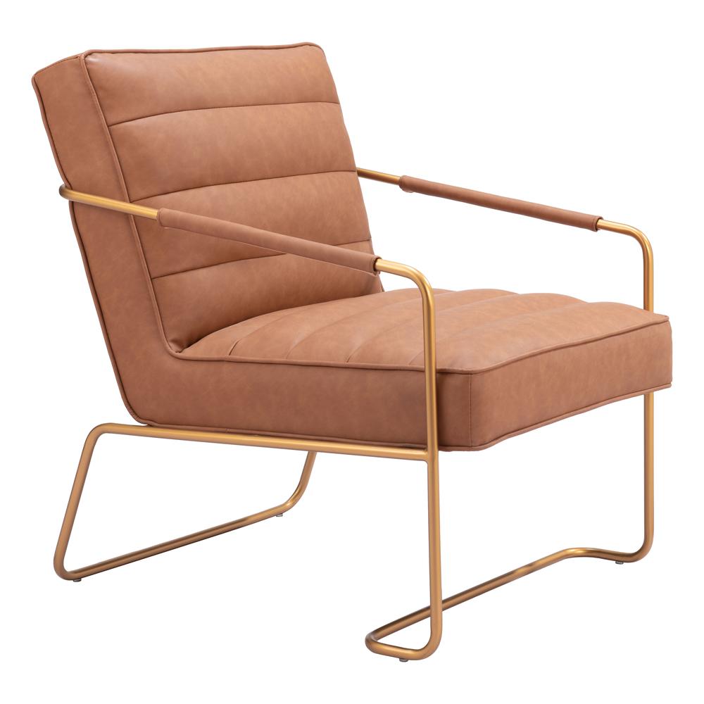 Dallas Accent Chair Vintage Brown. Picture 1