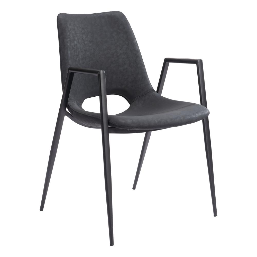 Desi Dining Chair (Set of 2) Black. Picture 7