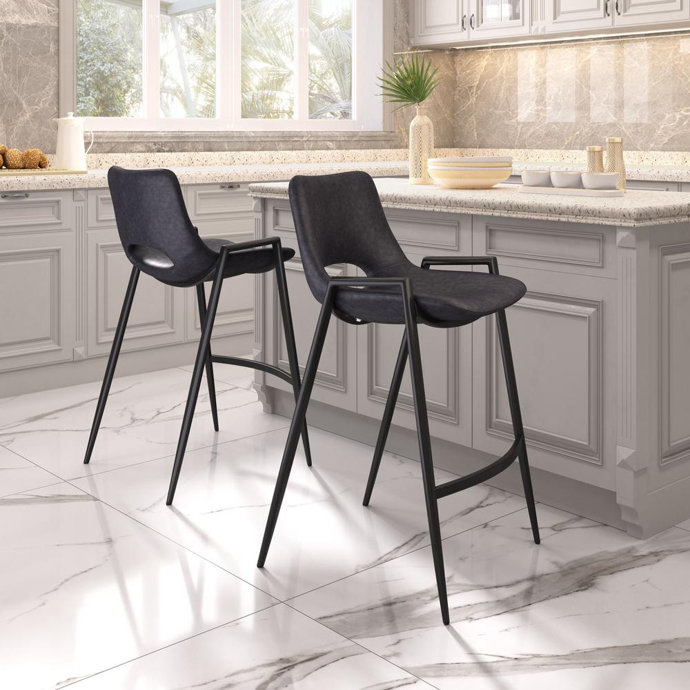 Desi Counter Stool (Set of 2) Black. Picture 10