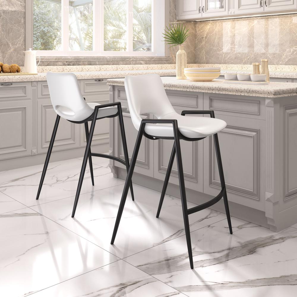 Desi Counter Stool (Set of 2) White. Picture 10