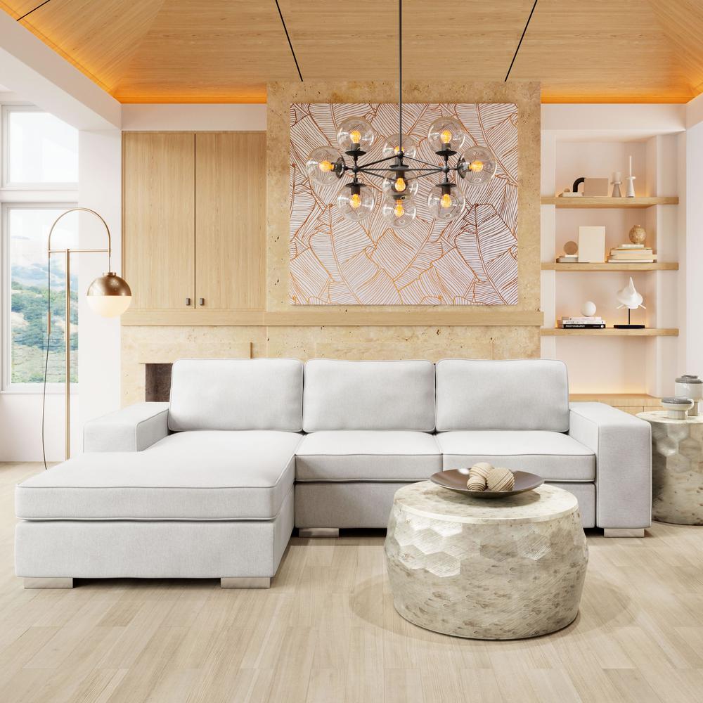 Brickell Sectional White. The main picture.