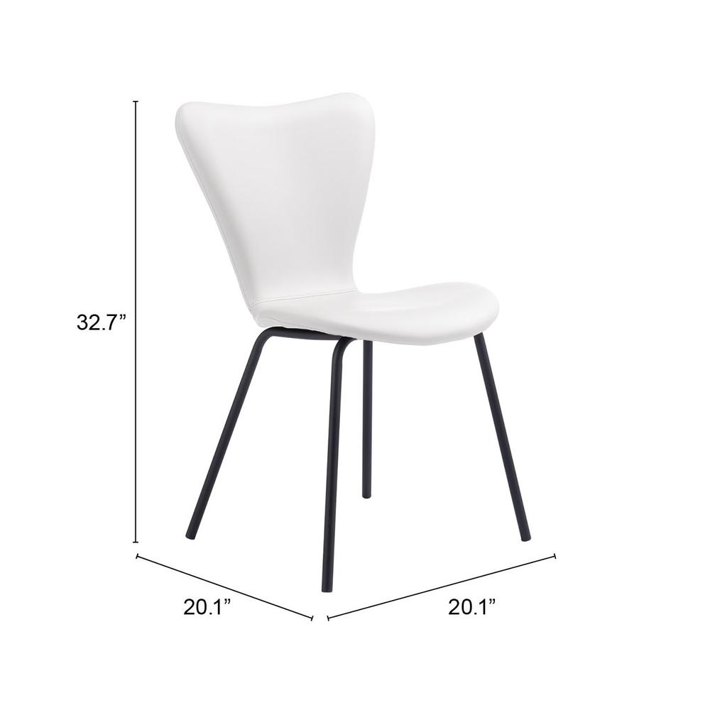 Torlo Dining Chair (Set of 2) White. Picture 9