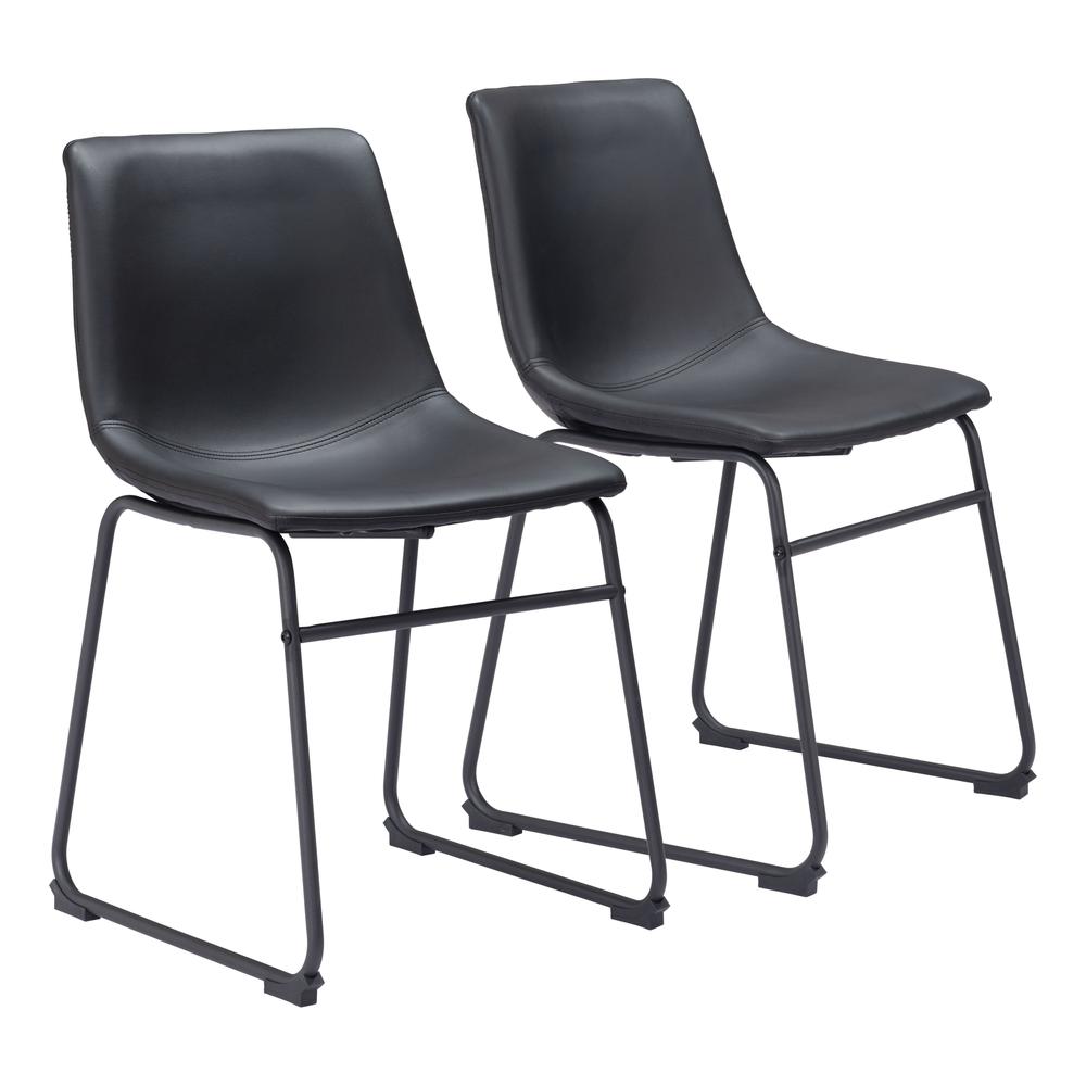 Smart Dining Chair (Set of 2) Black. Picture 1