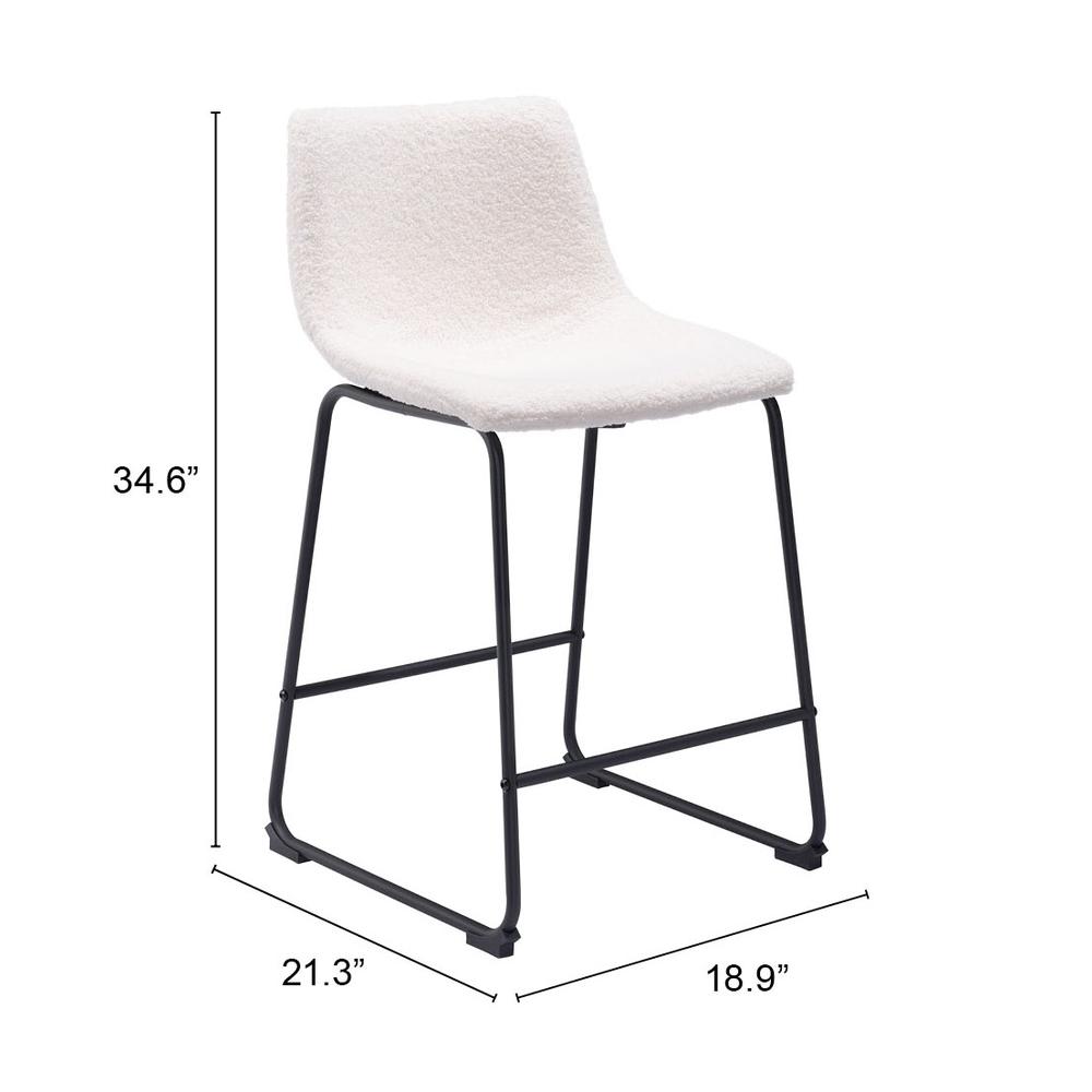 Smart Counter Stool (Set of 2) Ivory. Picture 10
