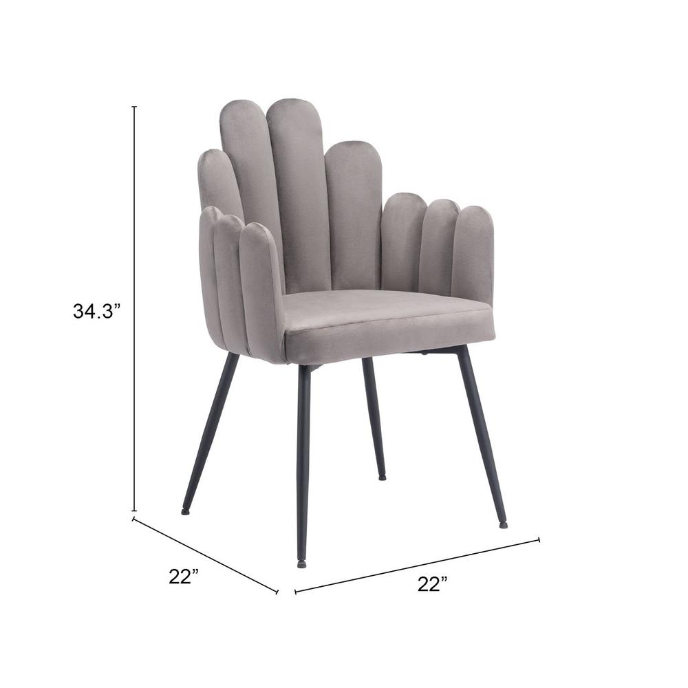 Noosa Dining Chair (Set of 2) Gray. Picture 9