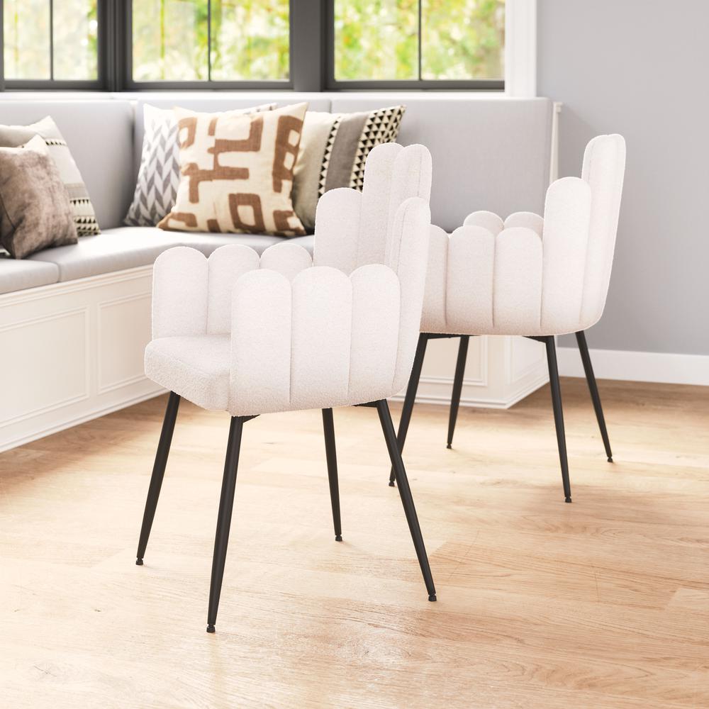 Noosa Dining Chair (Set of 2) Ivory. Picture 1