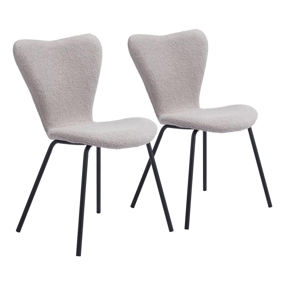 Thibideaux Dining Chair (Set of 2) Light Gray. Picture 10