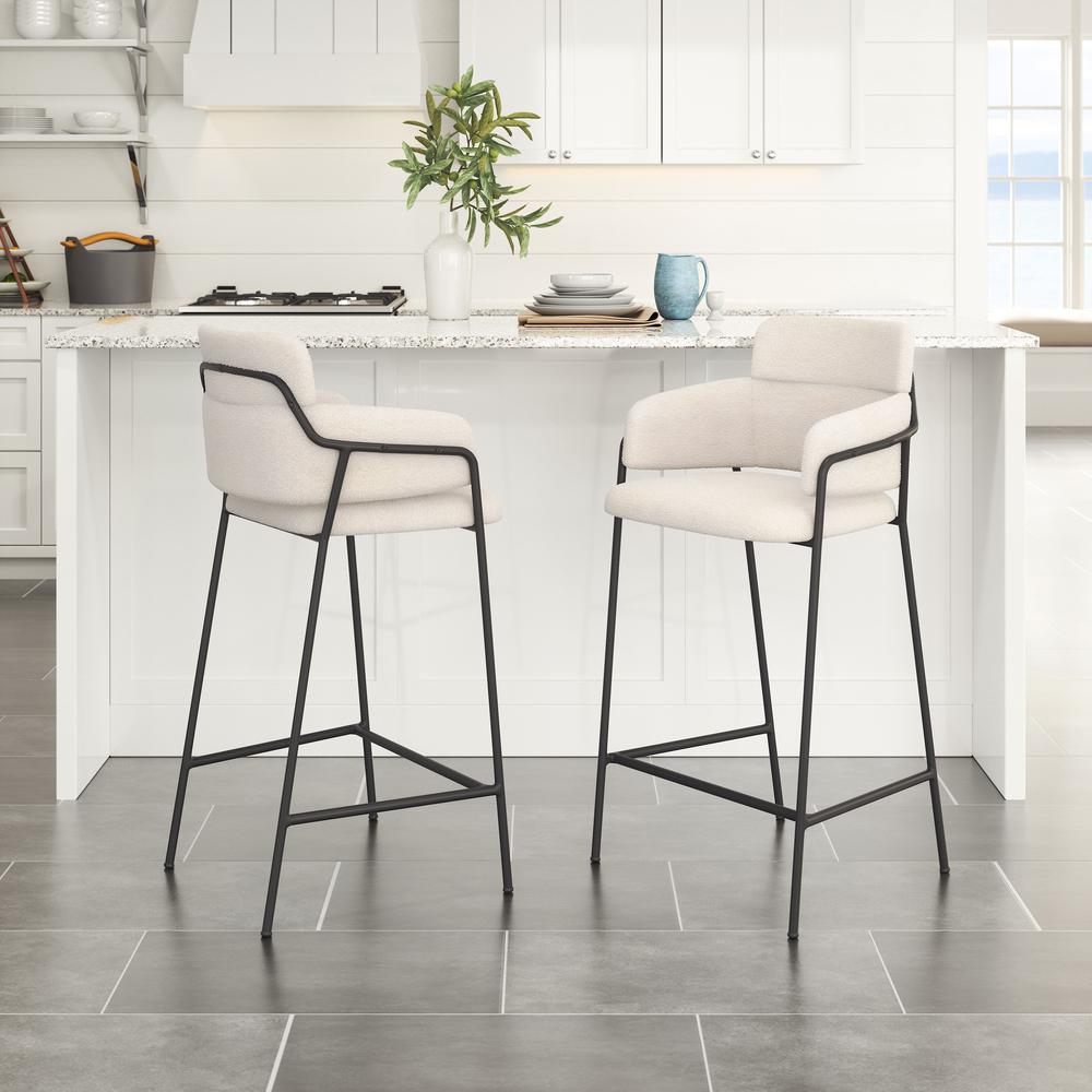 Marcel Counter Stool (Set of 2) Cream. Picture 8