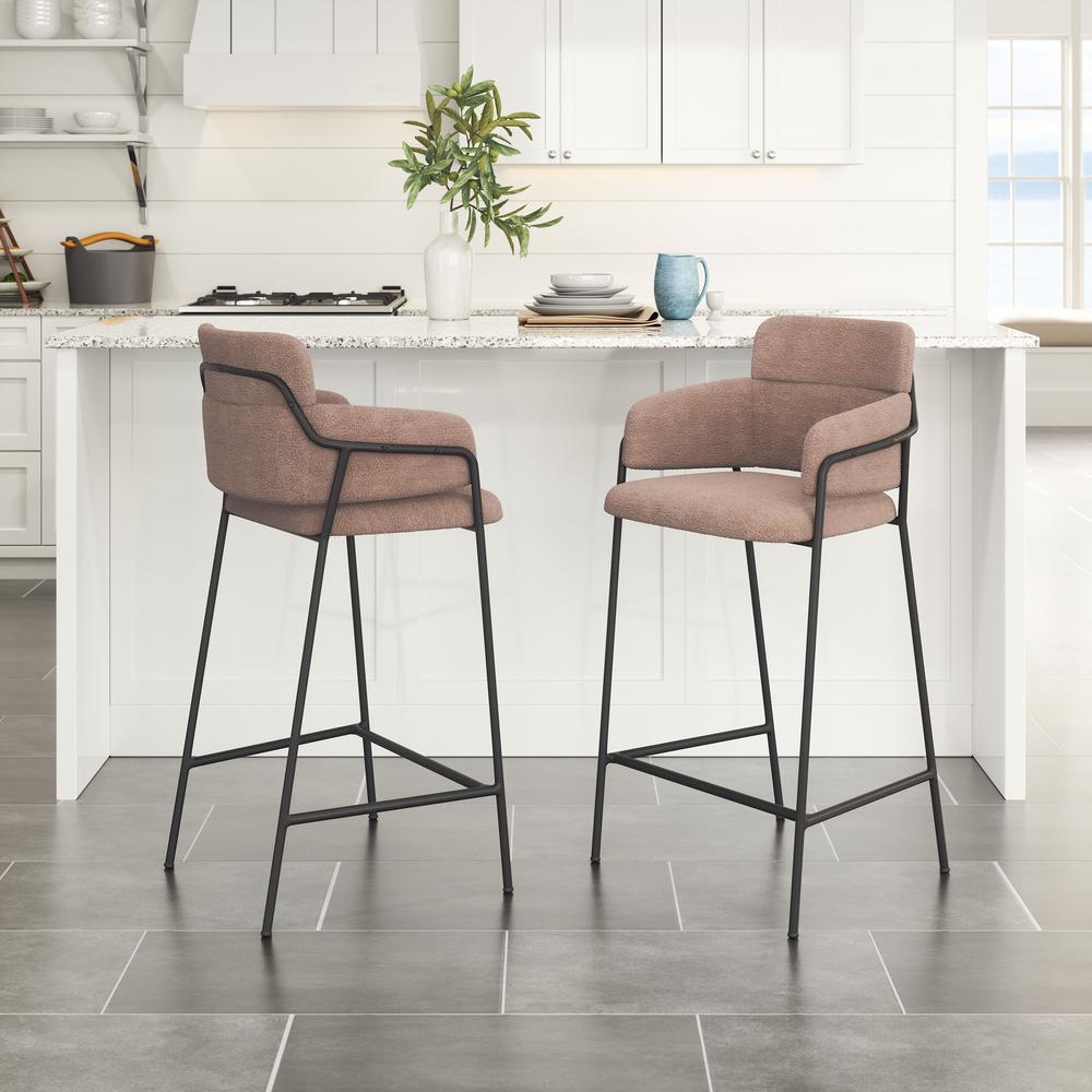 Marcel Counter Stool (Set of 2) Brown. Picture 8