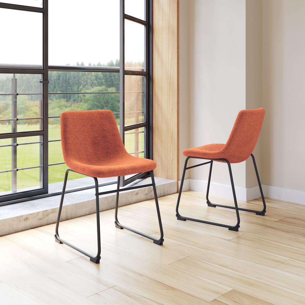 Smart Dining Chair (Set of 2) Burnt Orange. Picture 1