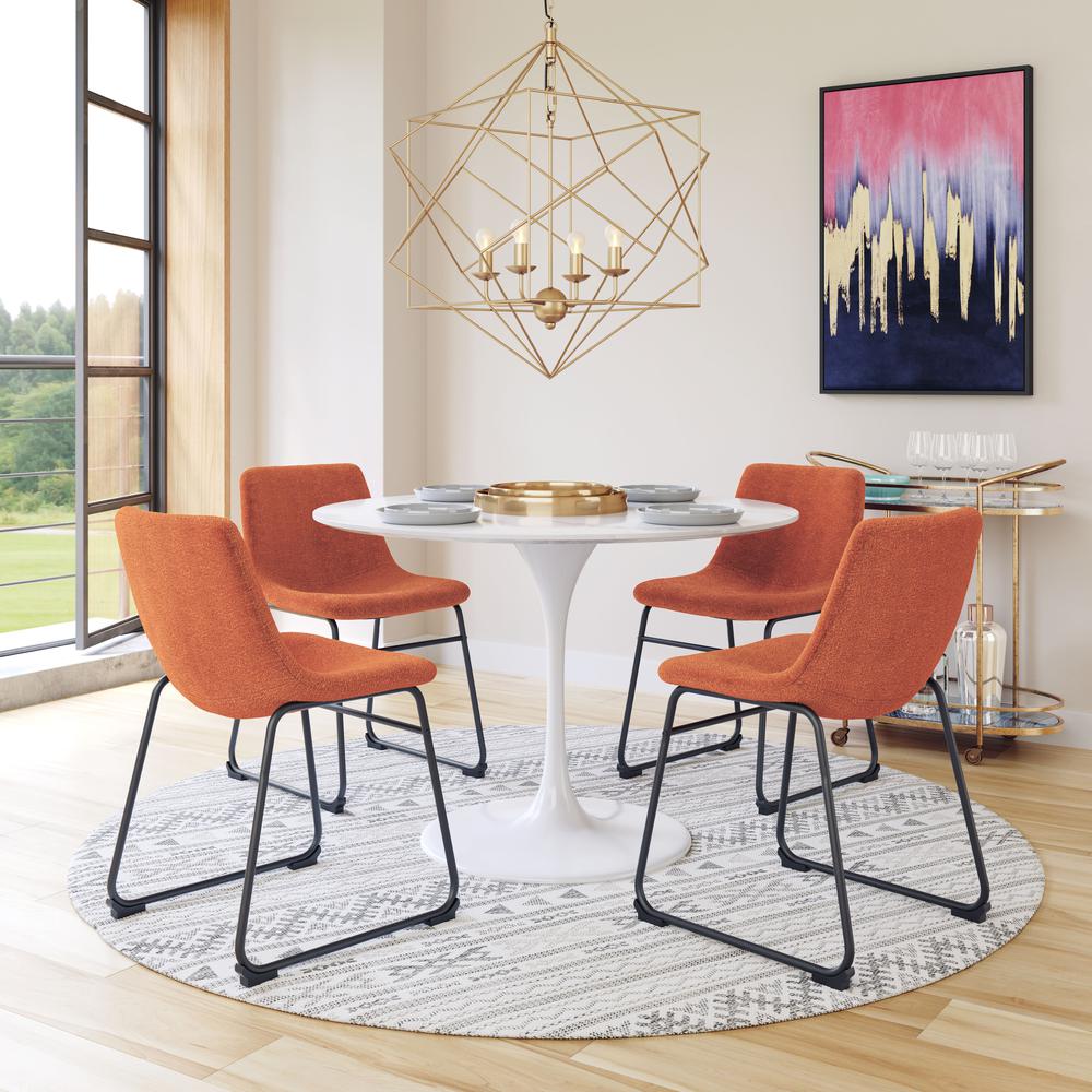 Smart Dining Chair (Set of 2) Burnt Orange. Picture 12