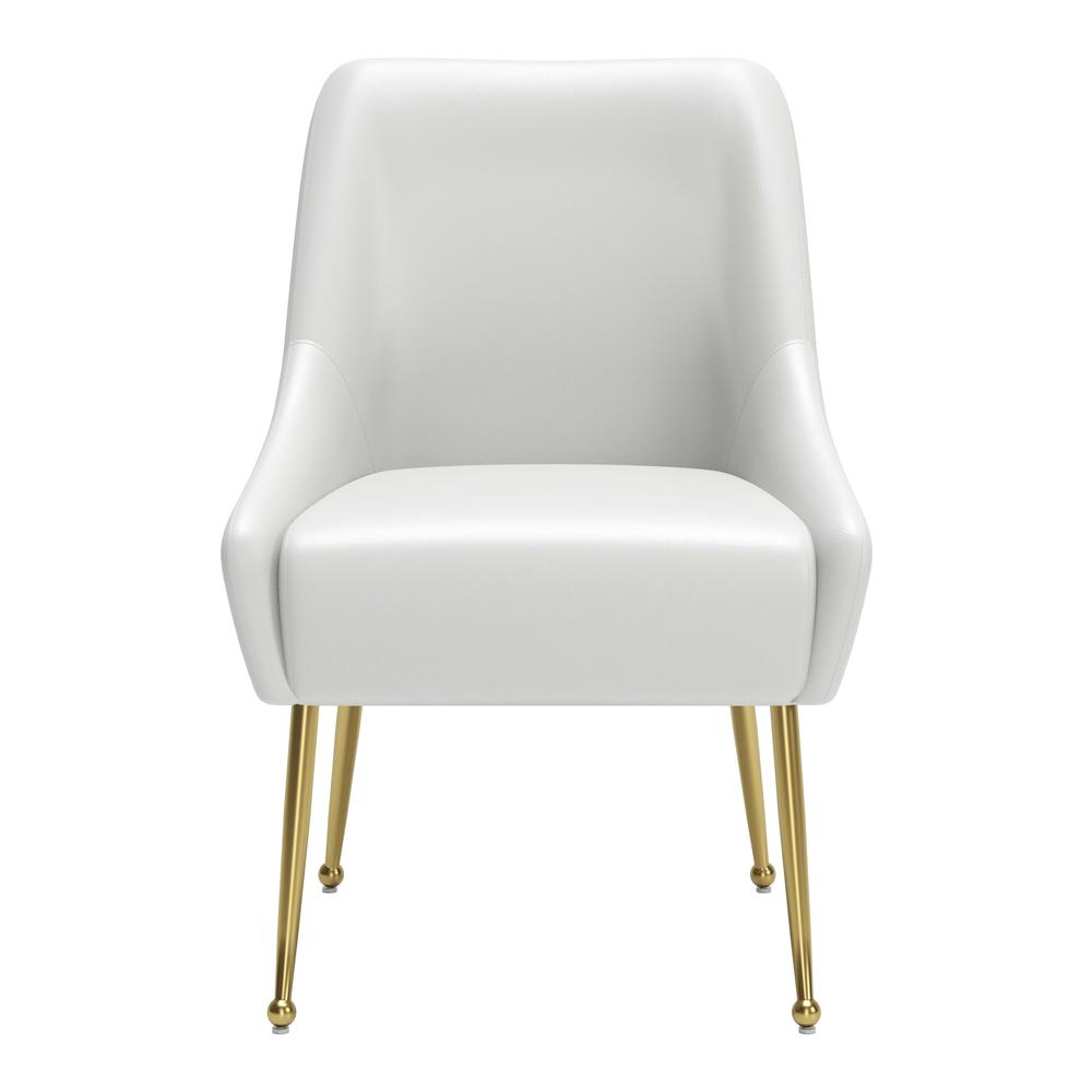 Maxine Dining Chair White & Gold. Picture 9
