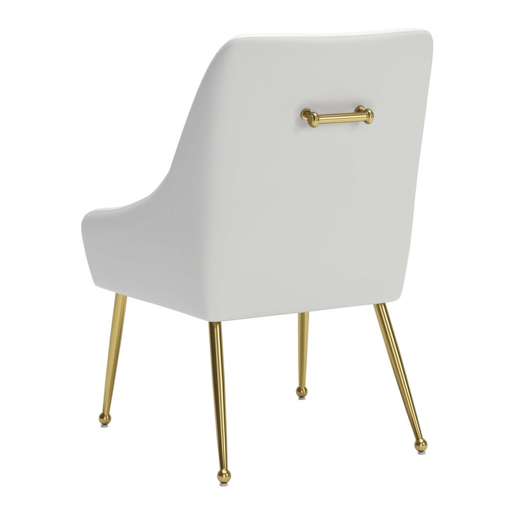Maxine Dining Chair White & Gold. Picture 5