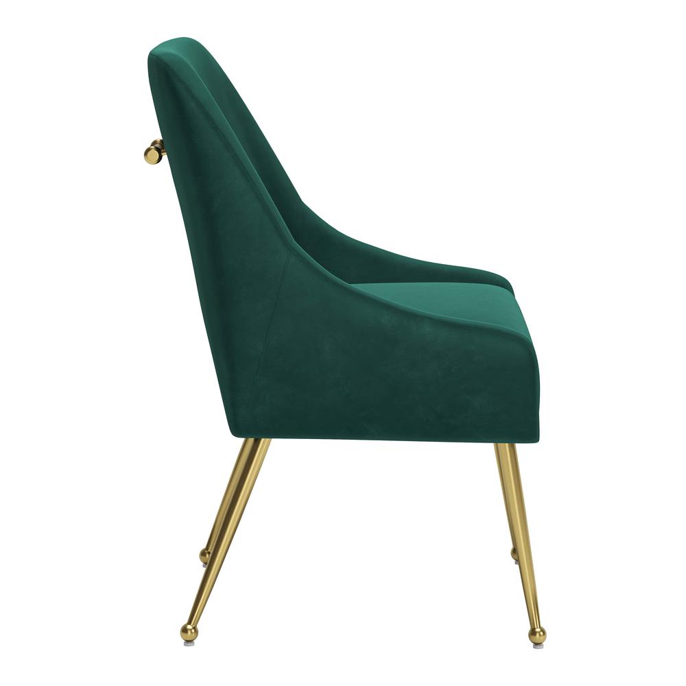 Maxine Dining Chair Green & Gold. Picture 9