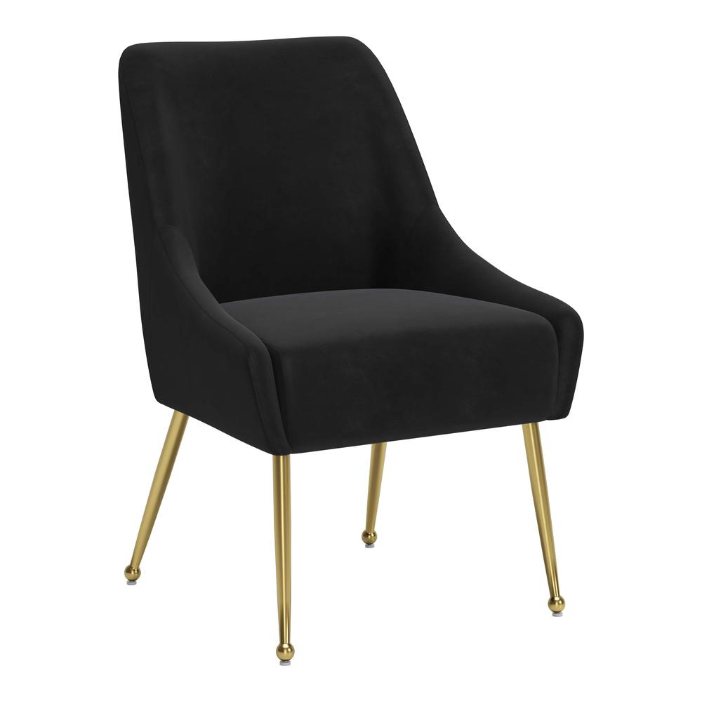 Maxine Dining Chair Black & Gold. Picture 7