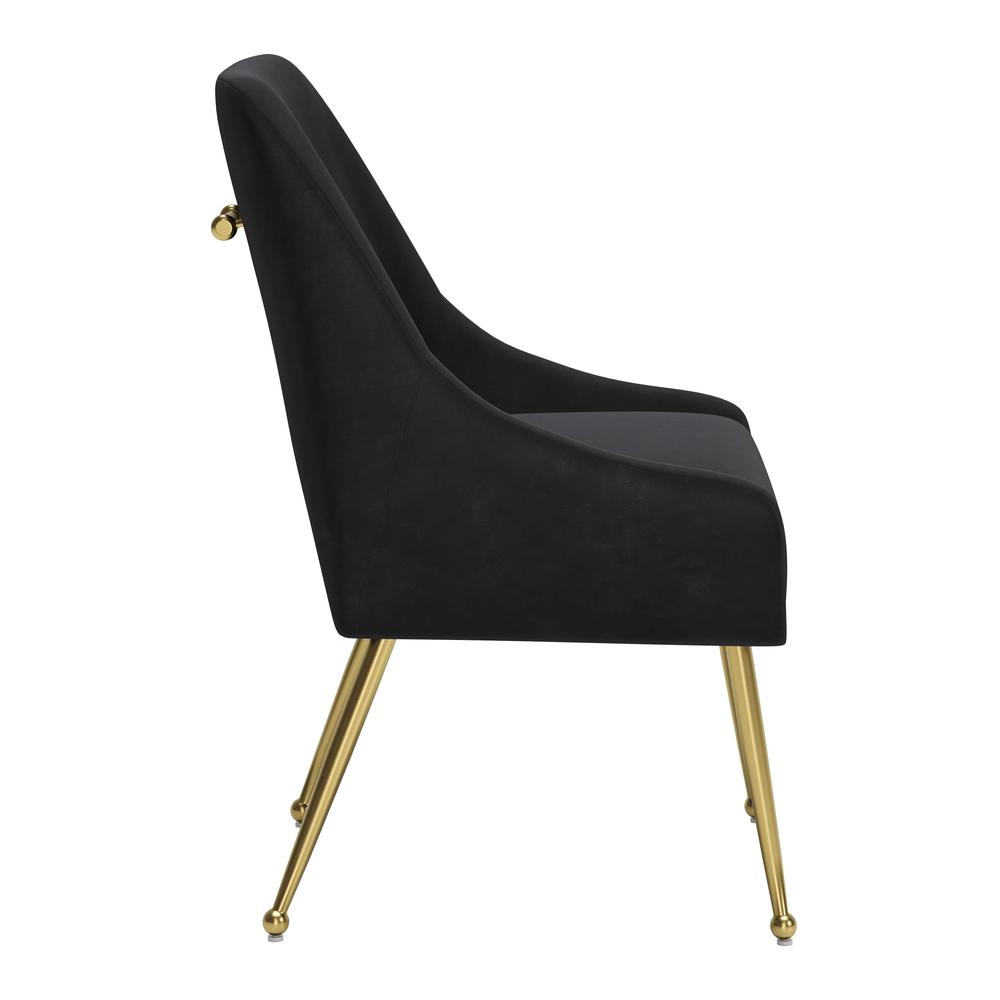 Maxine Dining Chair Black & Gold. Picture 8