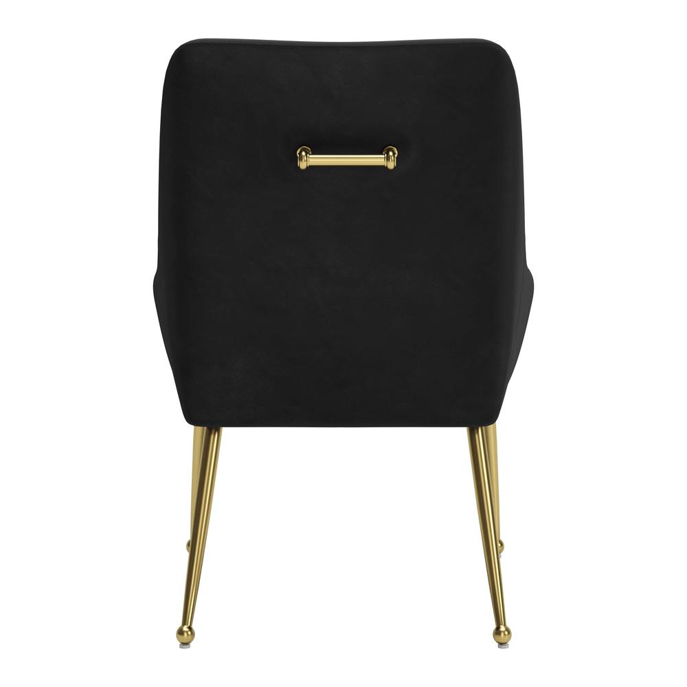 Maxine Dining Chair Black & Gold. Picture 4