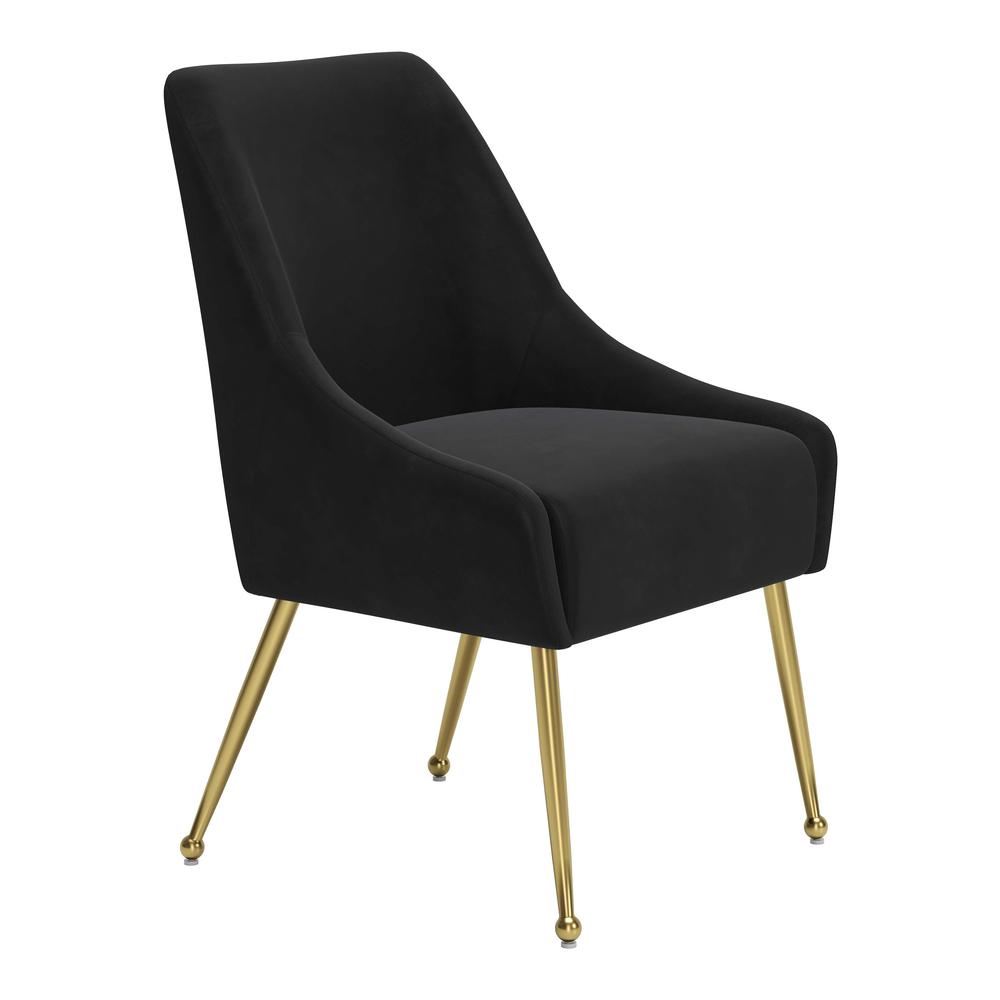 Maxine Dining Chair Black & Gold. Picture 3