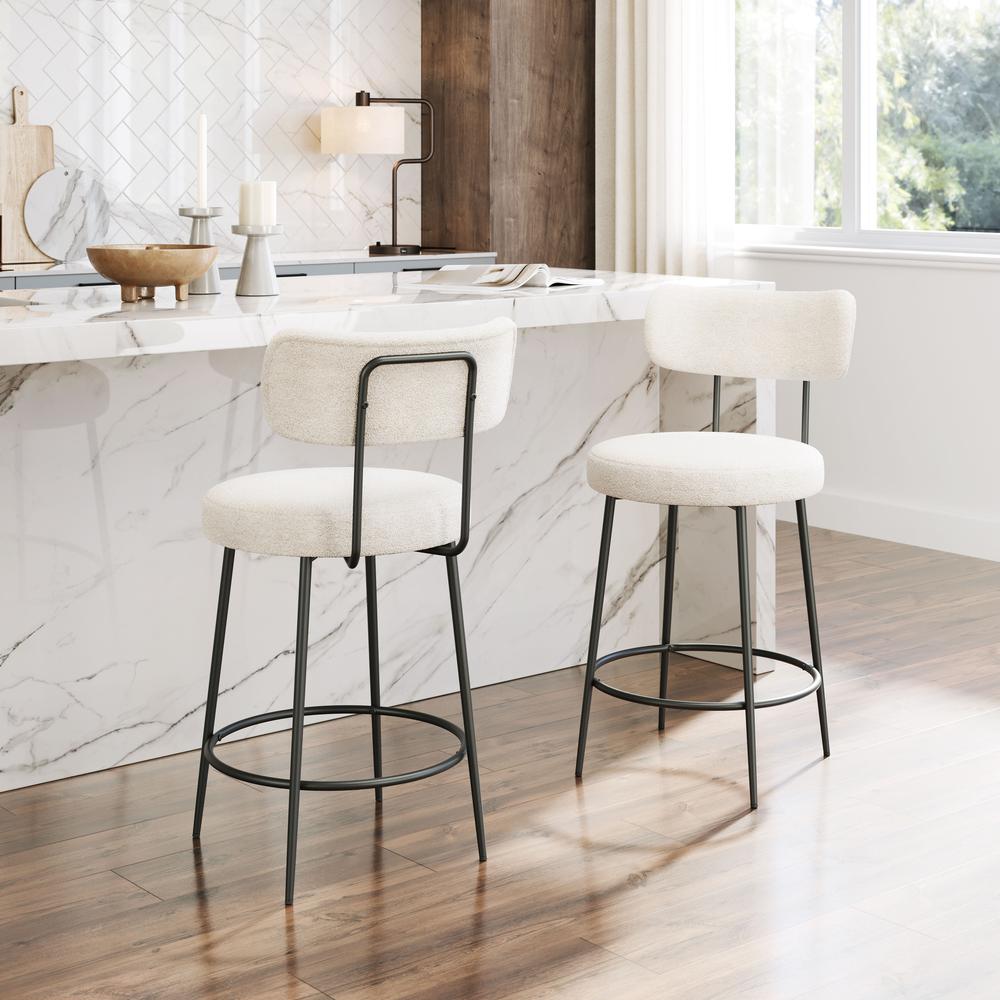 Blanca Counter Stool (Set of 2) Ivory. Picture 9