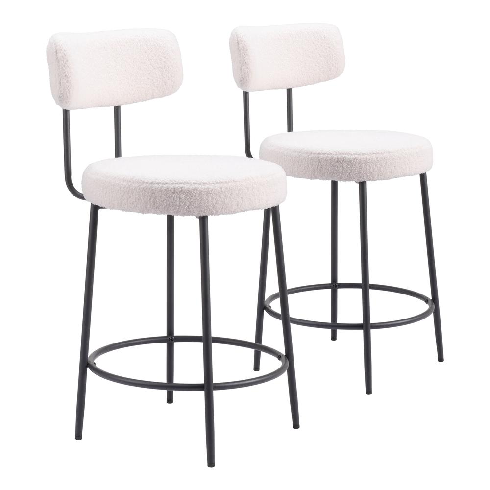 Blanca Counter Stool (Set of 2) Ivory. Picture 4