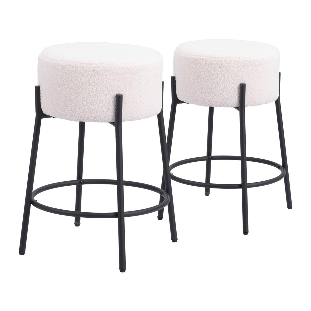 Blanche Counter Stool (Set of 2) Ivory. Picture 2