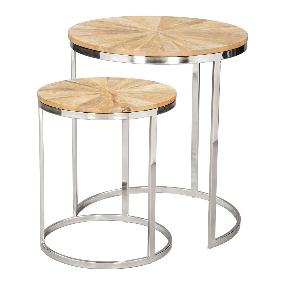 Bari Nesting Table Set (2-Piece) Natural. Picture 3