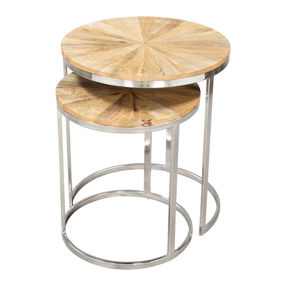 Bari Nesting Table Set (2-Piece) Natural. Picture 4