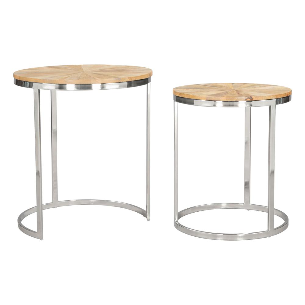 Bari Nesting Table Set (2-Piece) Natural. Picture 5