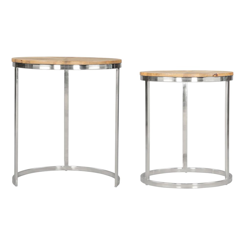 Bari Nesting Table Set (2-Piece) Natural. Picture 1