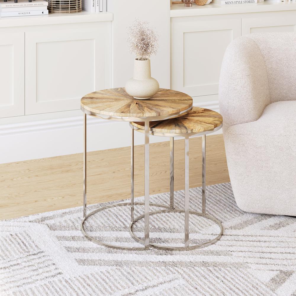 Bari Nesting Table Set (2-Piece) Natural. Picture 7