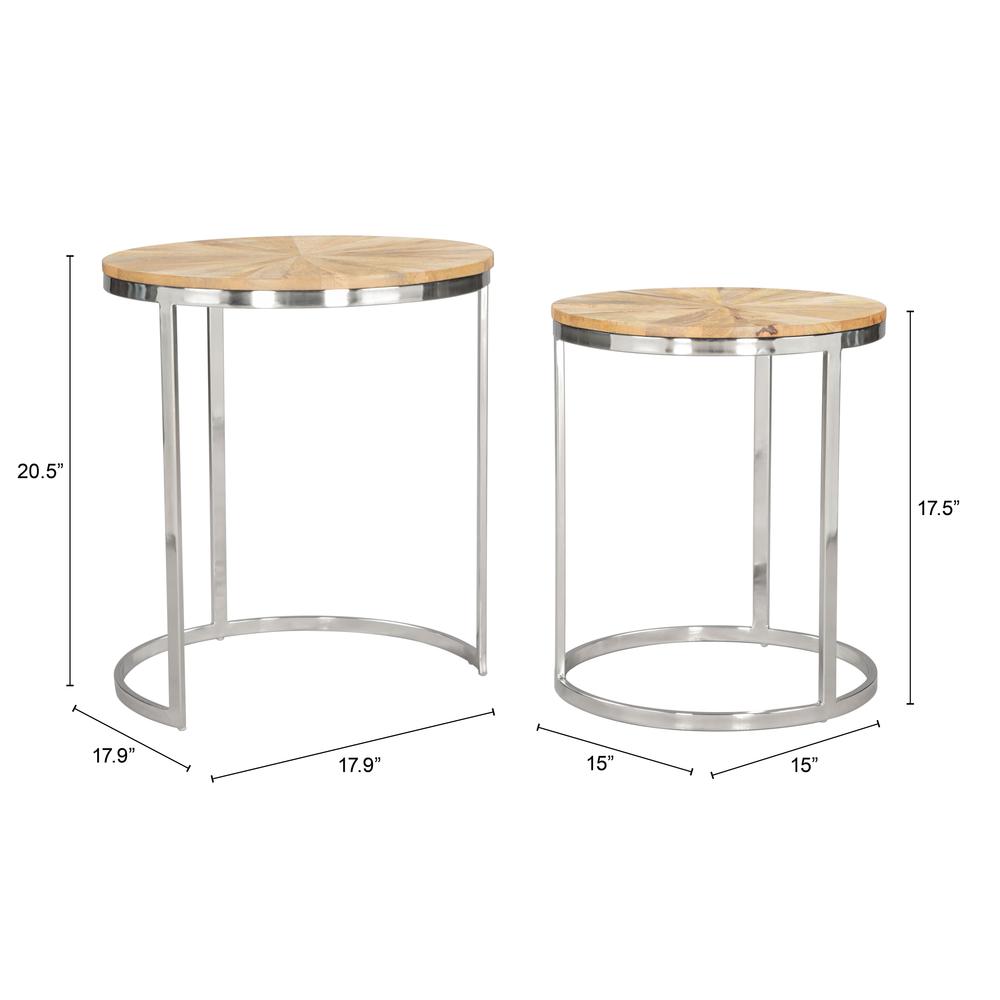 Bari Nesting Table Set (2-Piece) Natural. Picture 6