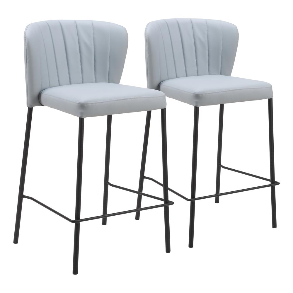 Linz Counter Stool (Set of 2) Gray. Picture 9