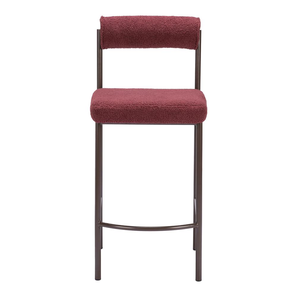 Livorno Counter Stool (Set of 2) Red & Bronze. Picture 2