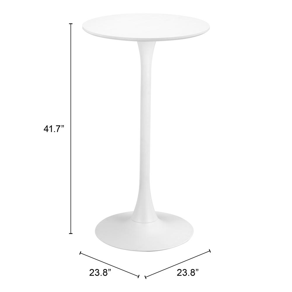 Auray Bar Table White. Picture 6