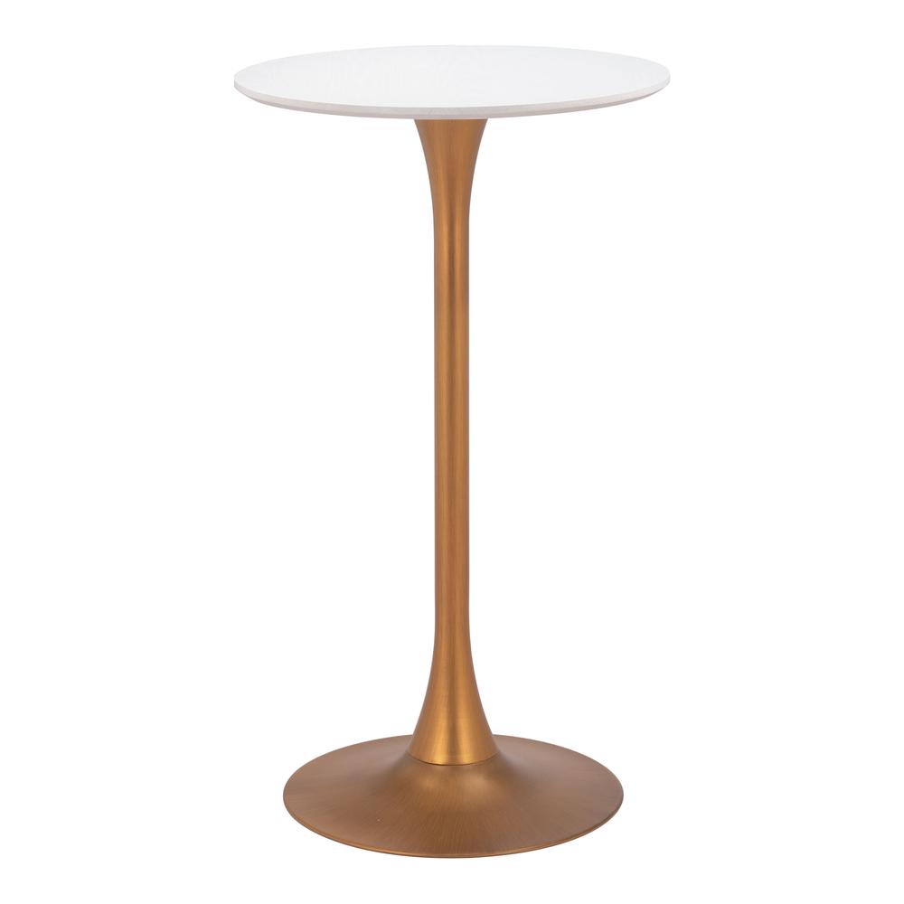 Auray Bar Table White & Gold. Picture 3
