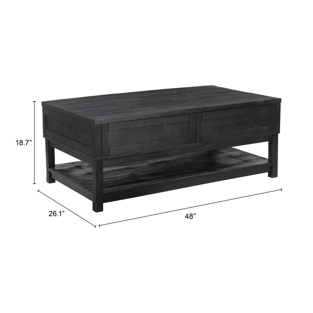 Surat Lift Top Coffee Table Black. Picture 7