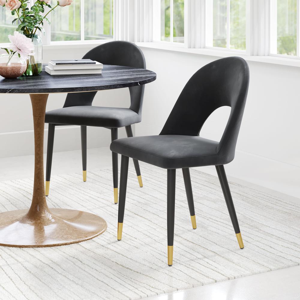 Menlo Dining Chair (Set of 2) Black. Picture 7