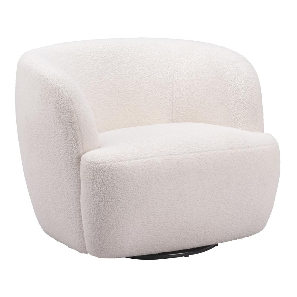 Govan Swivel Chair Ivory. Picture 3