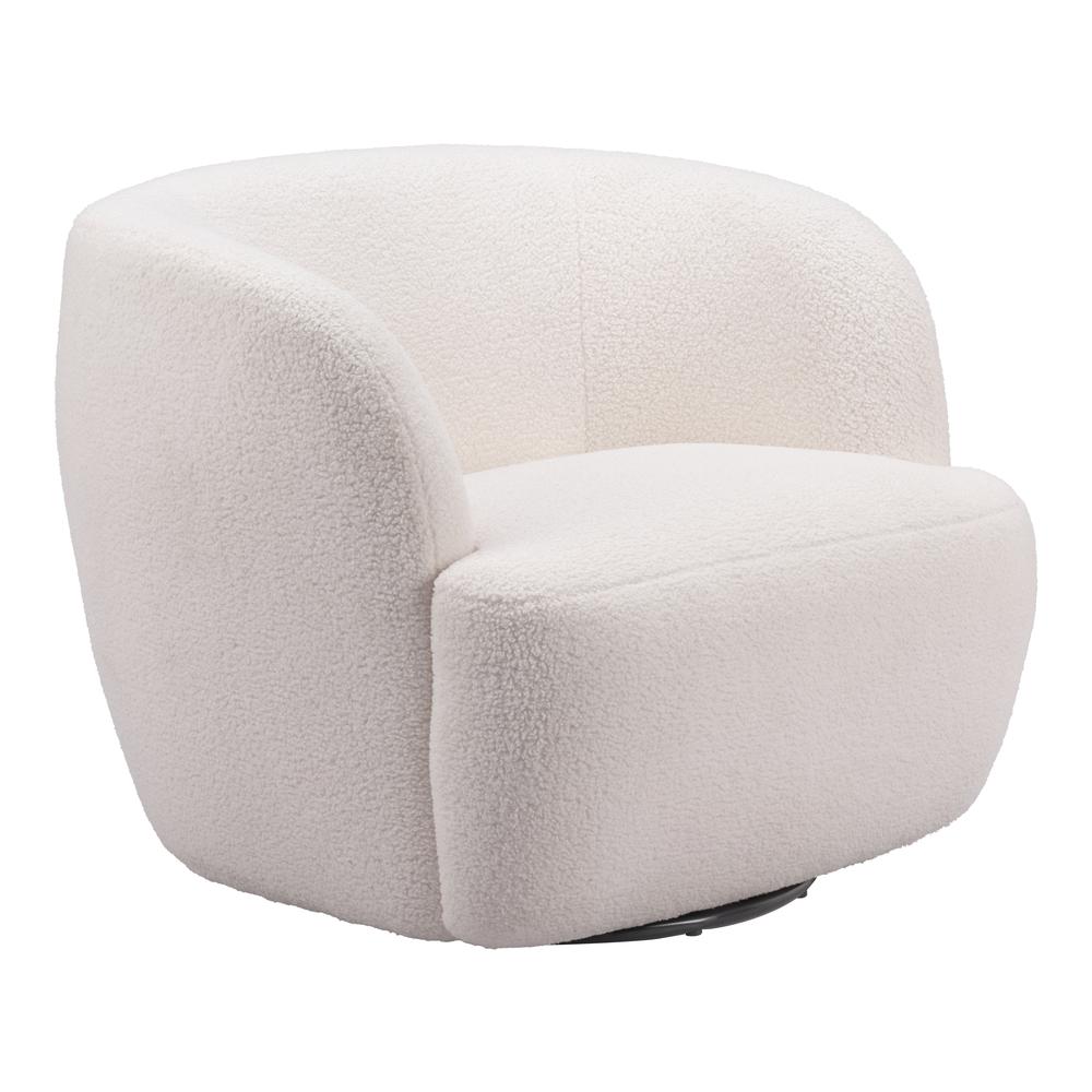 Govan Swivel Chair Ivory. Picture 5