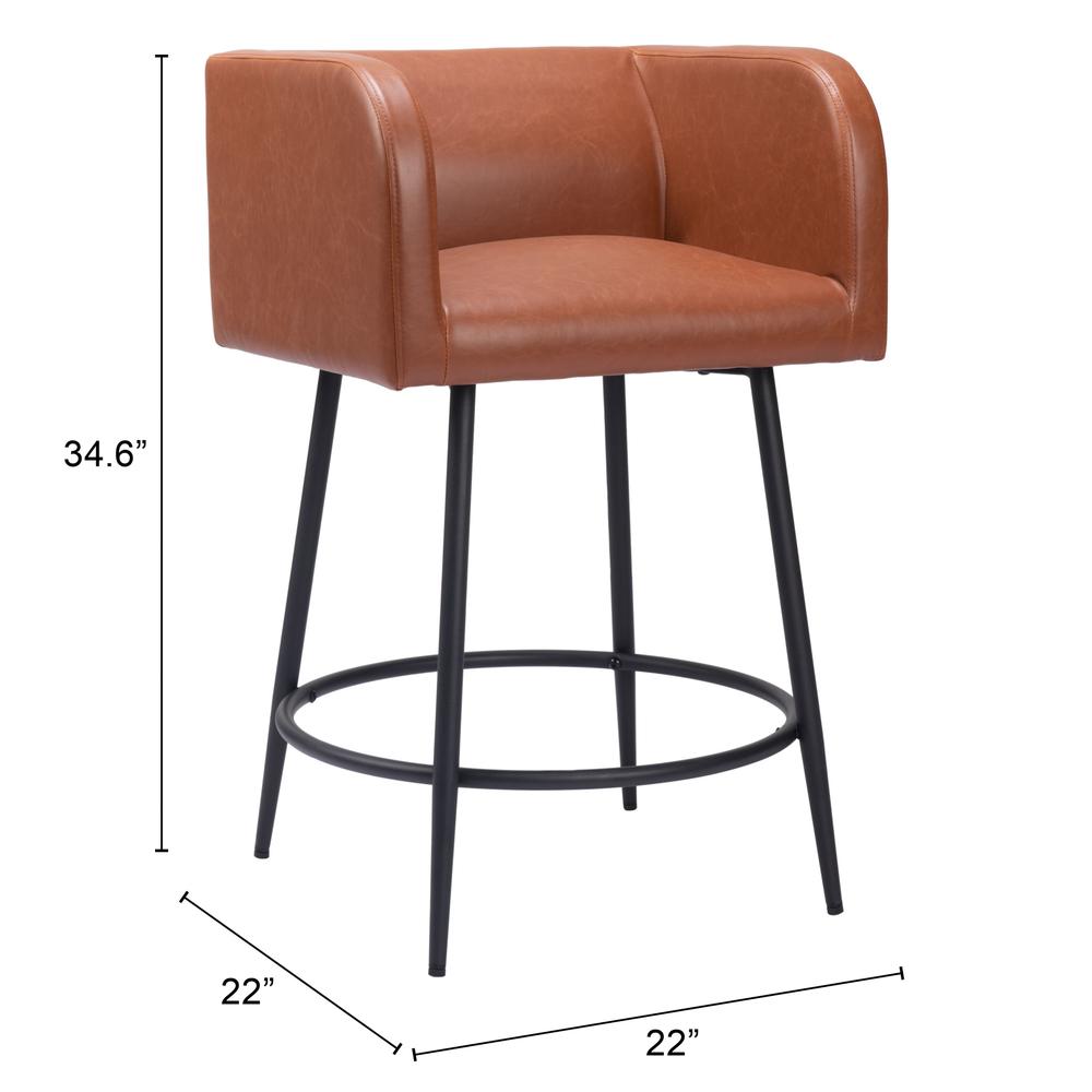 Horbat Counter Stool (Set of 2) Brown. Picture 1