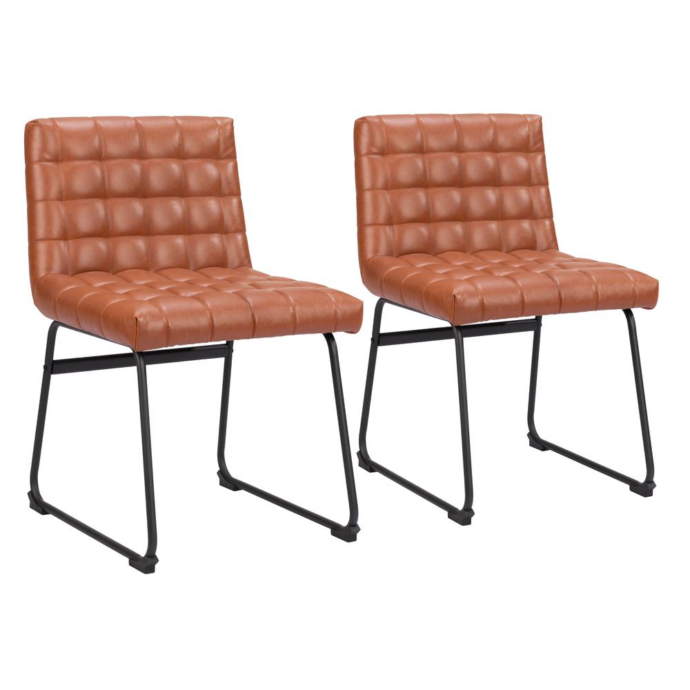 Pago Dining Chair (Set of 2) Brown. Picture 3
