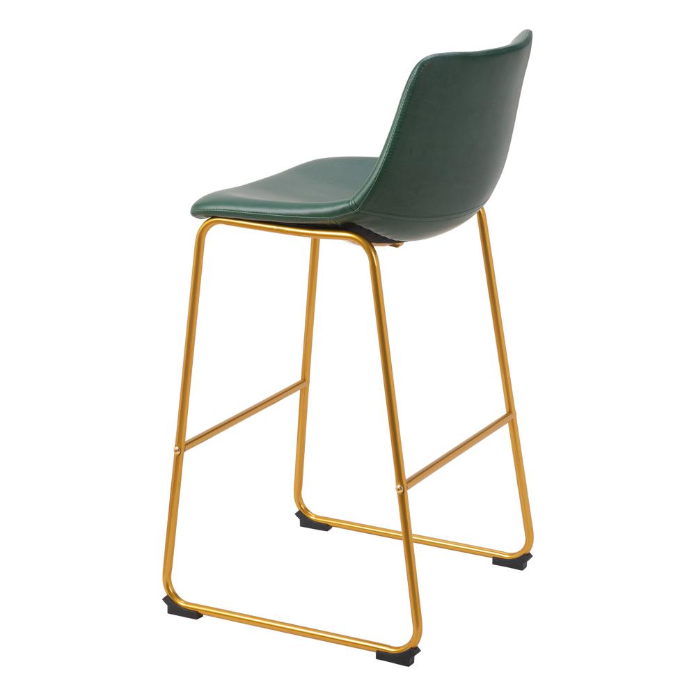 Augusta Barstool (Set of 2) Green & Gold. Picture 1