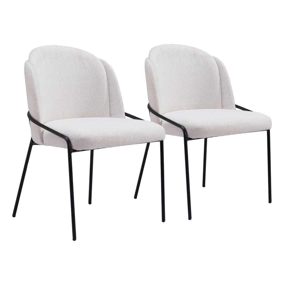 Jambi Dining Chair (Set of 2) Ivory. Picture 6