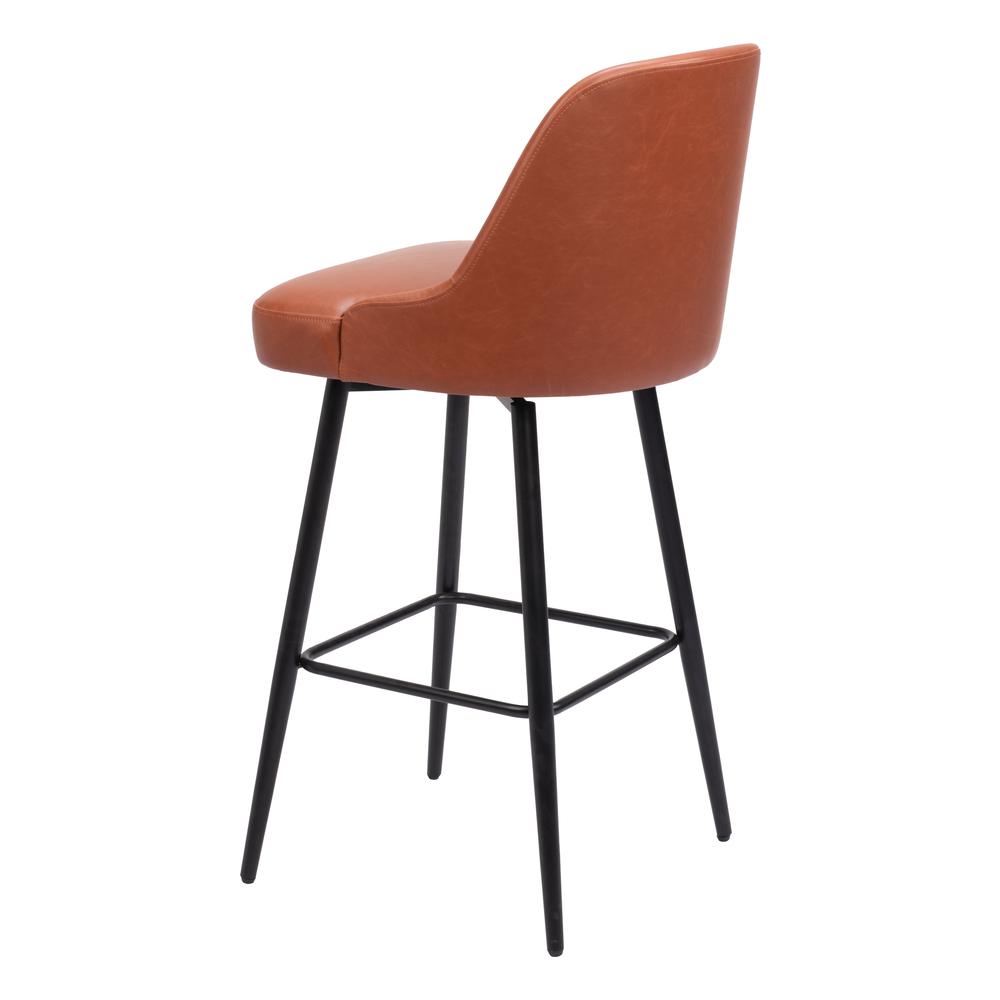 Keppel Swivel Barstool Brown. Picture 1