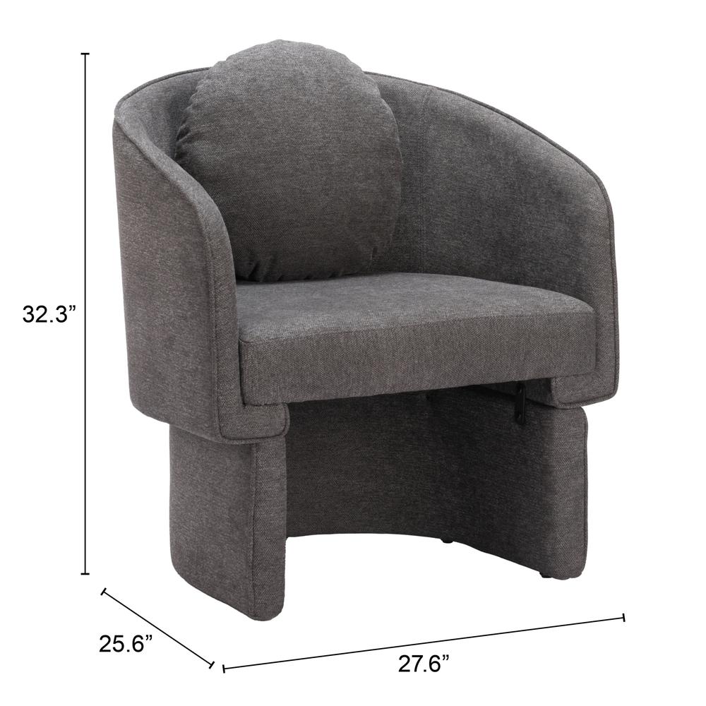 Olya Accent Chair Truffle Gray. Picture 7