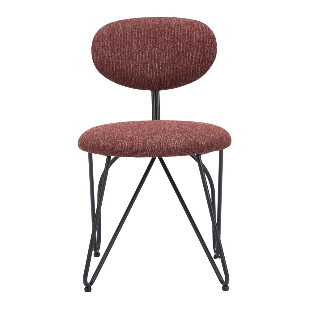 Novi Dining Chair (Set of 2) Maroon Brown. Picture 8