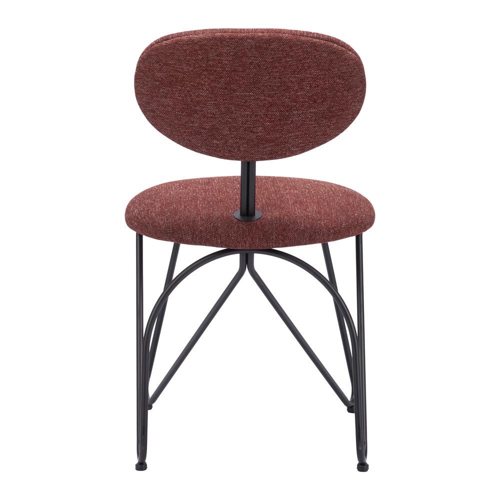 Novi Dining Chair (Set of 2) Maroon Brown. Picture 3